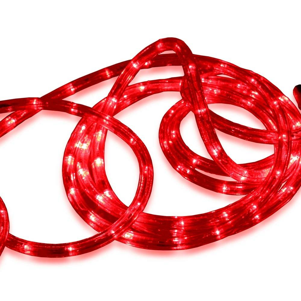 Cordon lumineux électrique 24 mètres Rouge