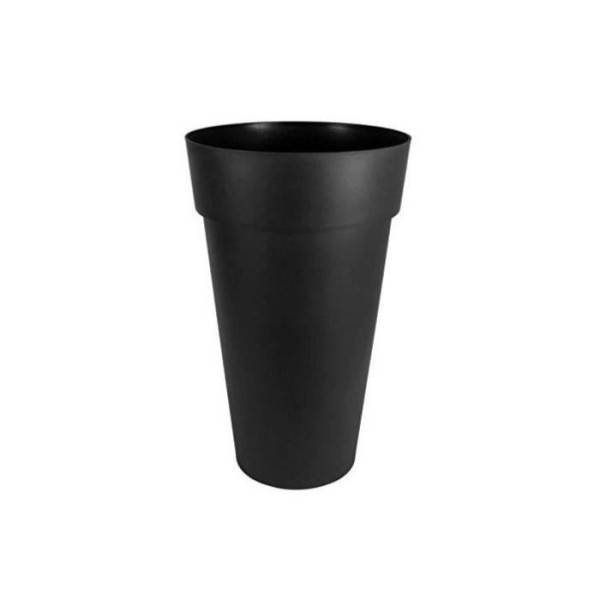 EDA Plastiques - Eda Vase Toscane Xxl - O 48 X H 80 Cm - 90 L - Gris Anthracite - Image 2