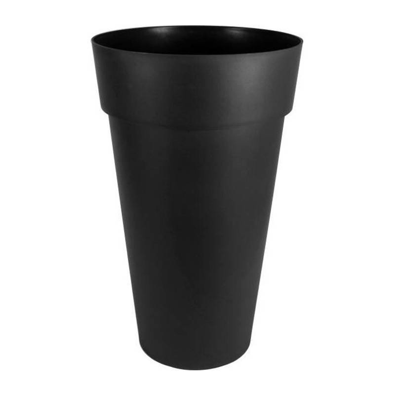 EDA Plastiques - Eda Vase Toscane Xxl - O 48 X H 80 Cm - 90 L - Gris Anthracite - Image 1