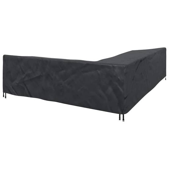 Grande Housse Salon de Jardin d'Angle Tissu Oxford 210D Imperméable Noir 330x255x80 cm – ComfortXL Outdoor Living - Image 3