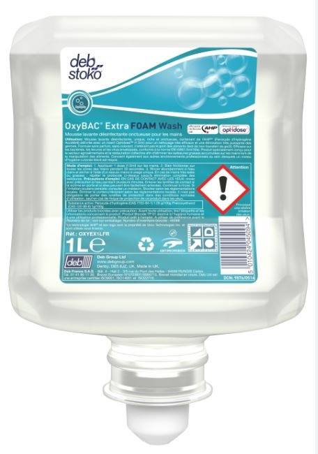 Oxybac extra wash optidose cartouche 1L - Lot de 12 - Sc Johnson Professional