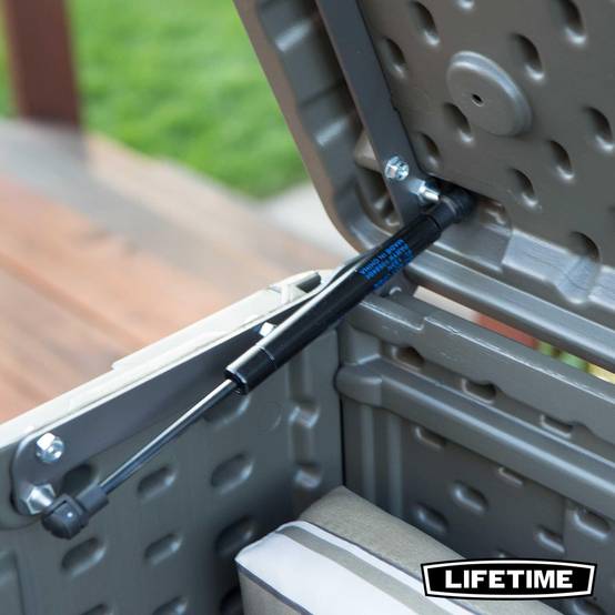 Lifetime - Coffre de rangement d'exterieur résine verrouillable 439L LIFETIME #60089 - Image 6