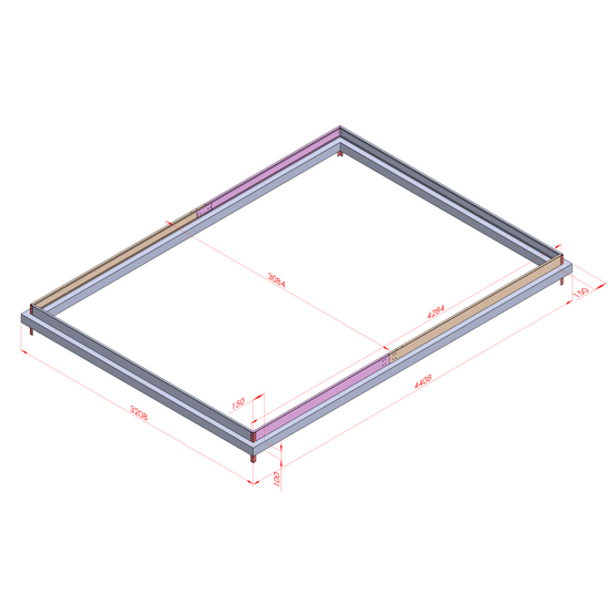 Serre de jardin 13,2m² polycarbonate 4mm avec embase aluminium Green Protect verte - Image 7