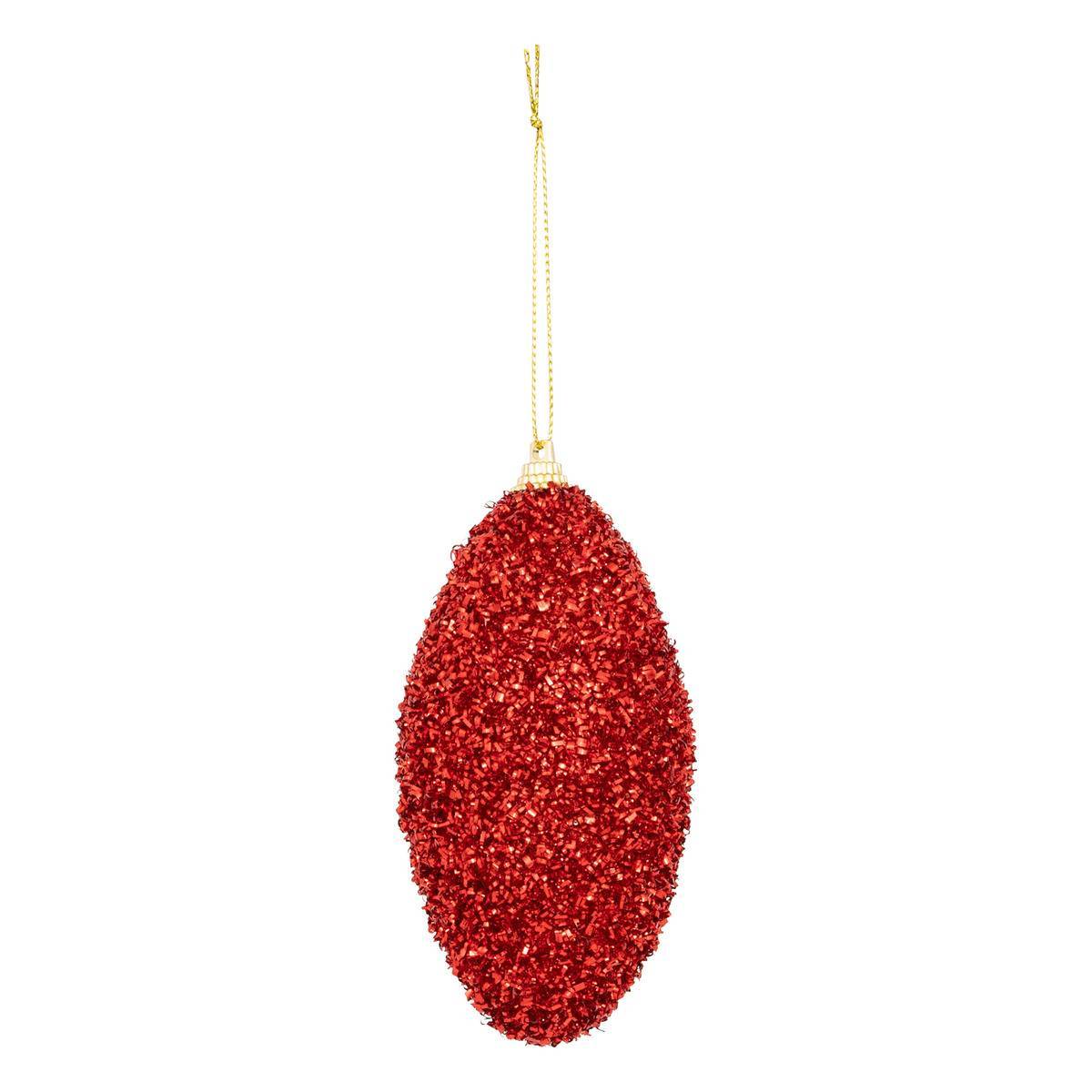 Atmosphera - Lot de 2 boules de Noël goutte rouge D. 11 cm - Feeric Lights & Christmas - Image 3