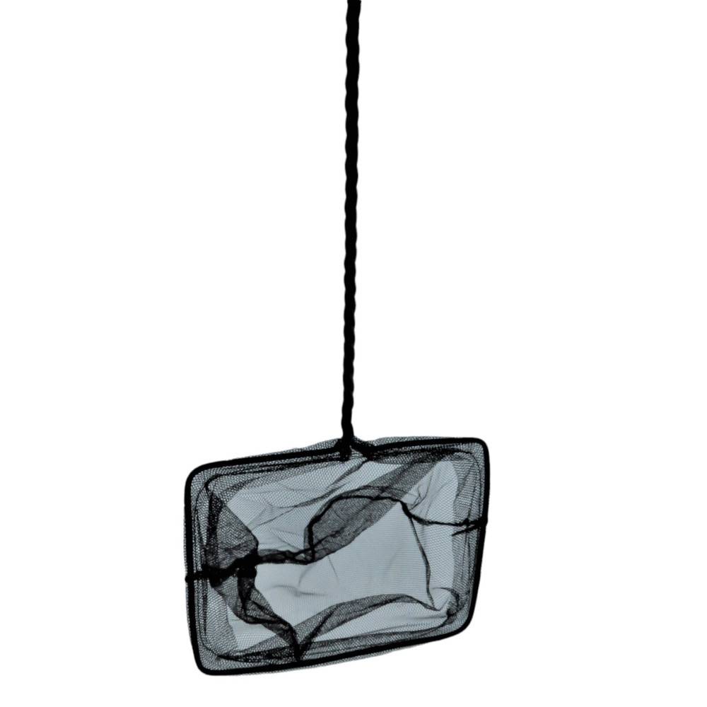 Epuisette filet noir, maille moyenne, 25 cm x 22 x 55 cm,  aquarium - Image 1