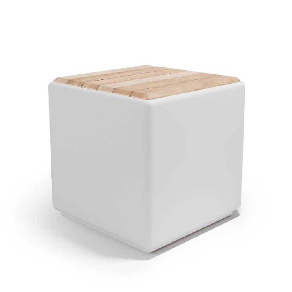 Pouf coffre cubus wood - Image 1
