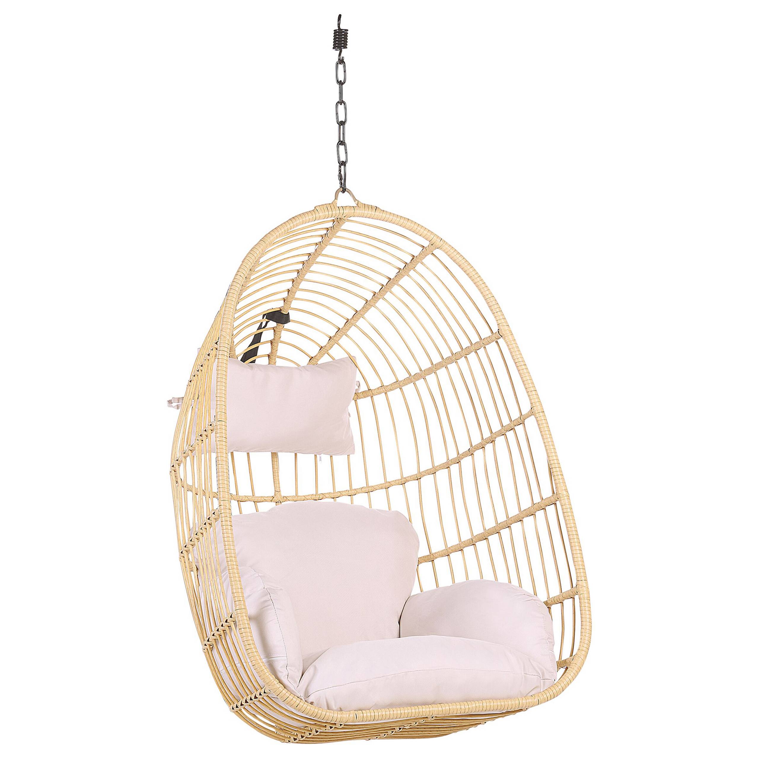 Beliani - Chaise porte-à-faux Polyrotin Naturel CASOLI - 97x97x199- Beliani - Image 6
