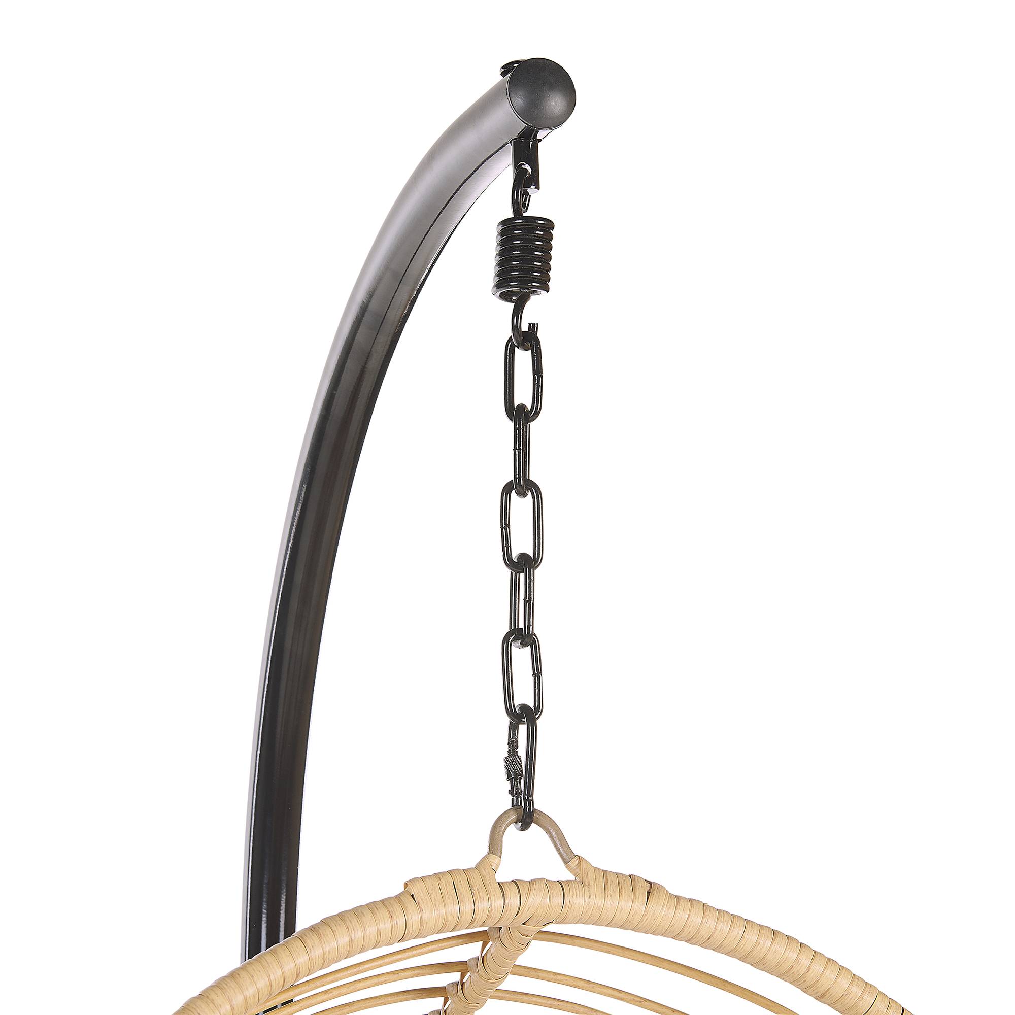 Beliani - Chaise porte-à-faux Polyrotin Naturel CASOLI - 97x97x199- Beliani - Image 7