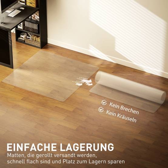 Tapis Protection Sol PVC Bureau Anti-rayures Translucide 120x120cm - ComfortXL Outdoor Living - Image 5