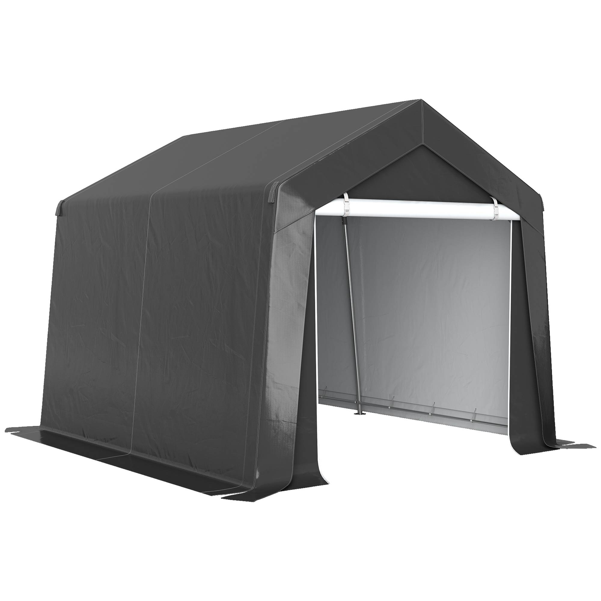 ComfortXL - Tente de stockage acier galvanisé abri extérieur protection vélos motos 3x3m gris - ComfortXL Outdoor Living - Image 1