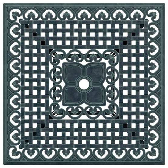 Ensemble de tables de jardin aluminium coulé vert 80 x 80 x 75 cm - PANGIVO - Image 9