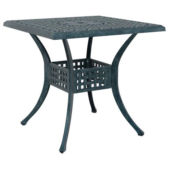 Ensemble de tables de jardin aluminium coulé vert 80 x 80 x 75 cm - PANGIVO - Image 5