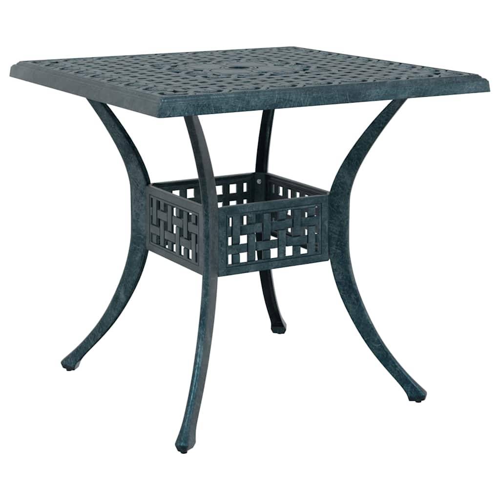 Ensemble de tables de jardin aluminium coulé vert 80 x 80 x 75 cm - PANGIVO - Image 5