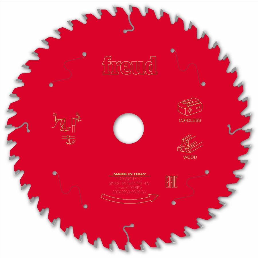 Lame pour scie circulaire portative sans fil FREUD - Ø160 1,45/1 AL20 Z48 BA 10° - F03FS10050 -FR05W017HC - Image 1
