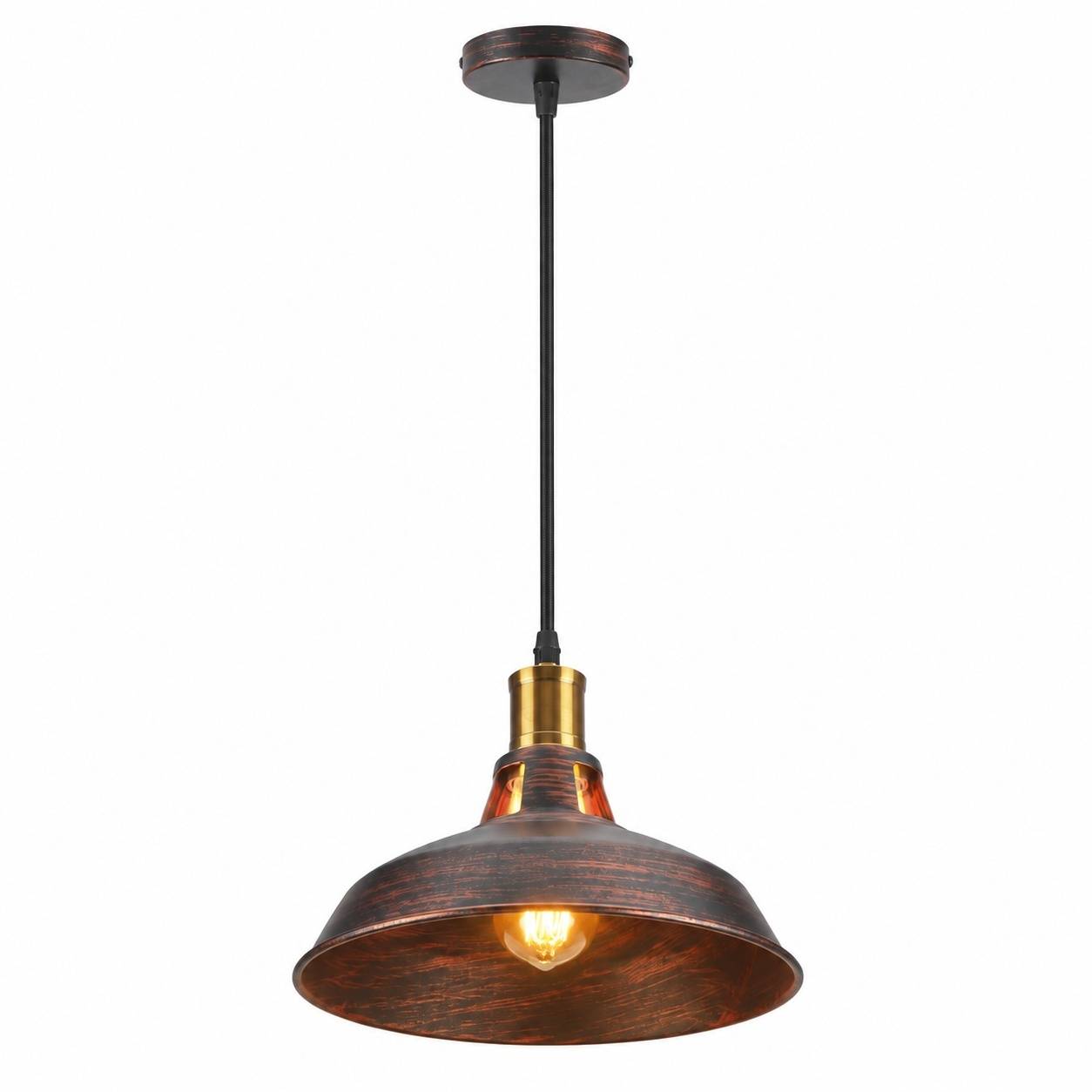 Suspension Industrielle Vintage Métal Abat-jour E27 Cuisine Salle Manger Couloir - Image 1