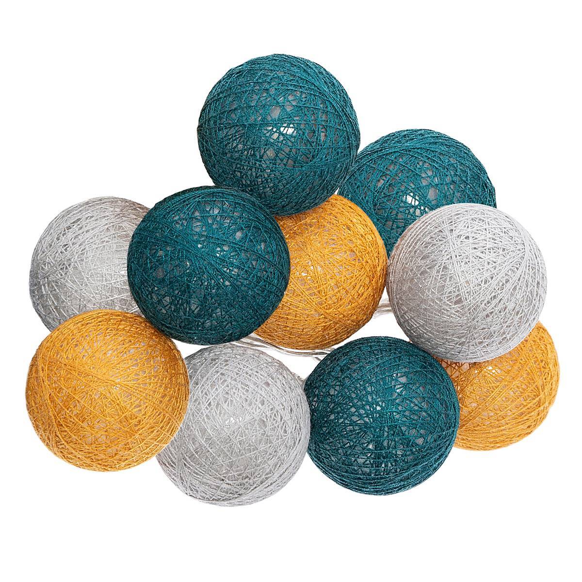 Atmosphera - Guirlande LED à piles 10 boules - Atmosphera Créateur d'intérieur - Image 1