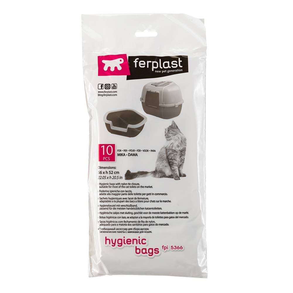Ferplast - Ferplast sachets de rechange hygiéniques litière chats Mika Dama 10 pièces - Image 1