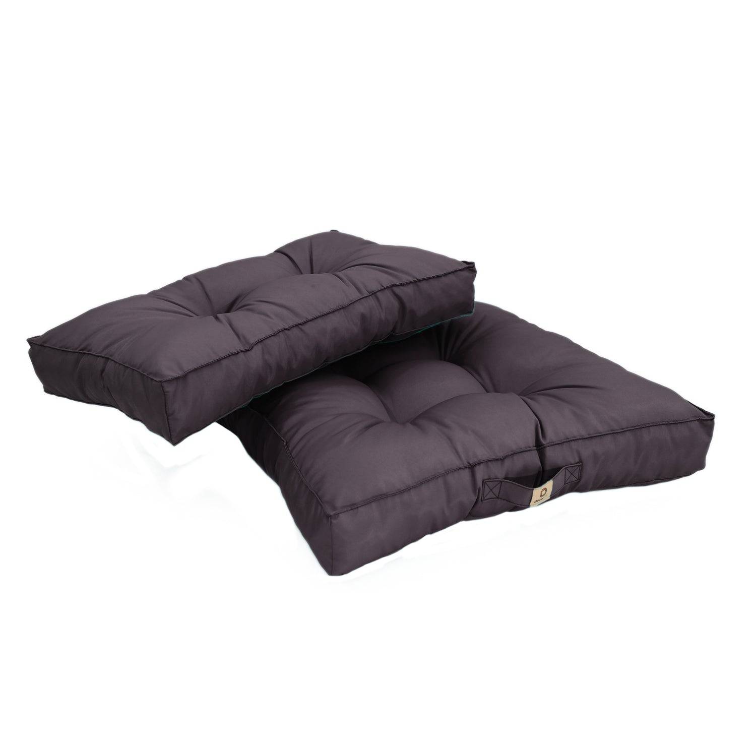 Coussins pour salon de jardin capitonné 50x50cm gris carbone - Déco arts - Image 7