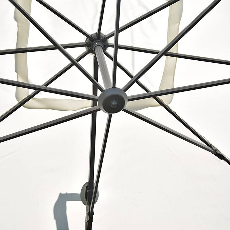 Parasol déporté écru 4x3 m Mercuria - Gecko Jardin - Image 6