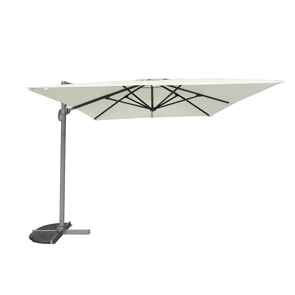 Parasol déporté écru 4x3 m Mercuria - Gecko Jardin - Image 2
