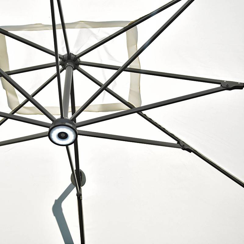 Parasol déporté écru 4x3 m Mercuria - Gecko Jardin - Image 7