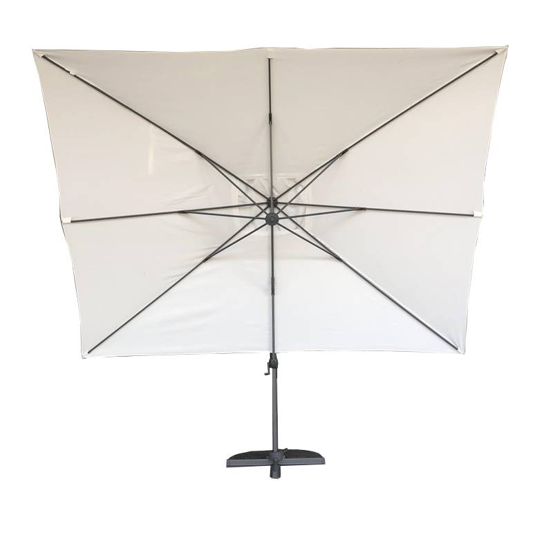 Parasol déporté écru 4x3 m Mercuria - Gecko Jardin - Image 4