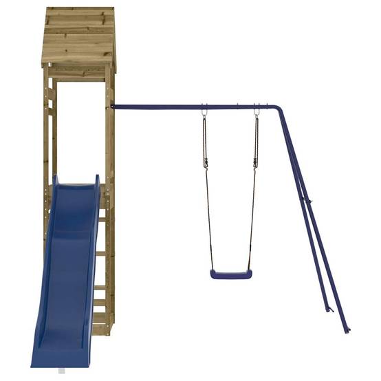 Aire de jeux d'extérieur - Jeu Plein air enfant bois de pin imprégné-JU1509 - Image 5