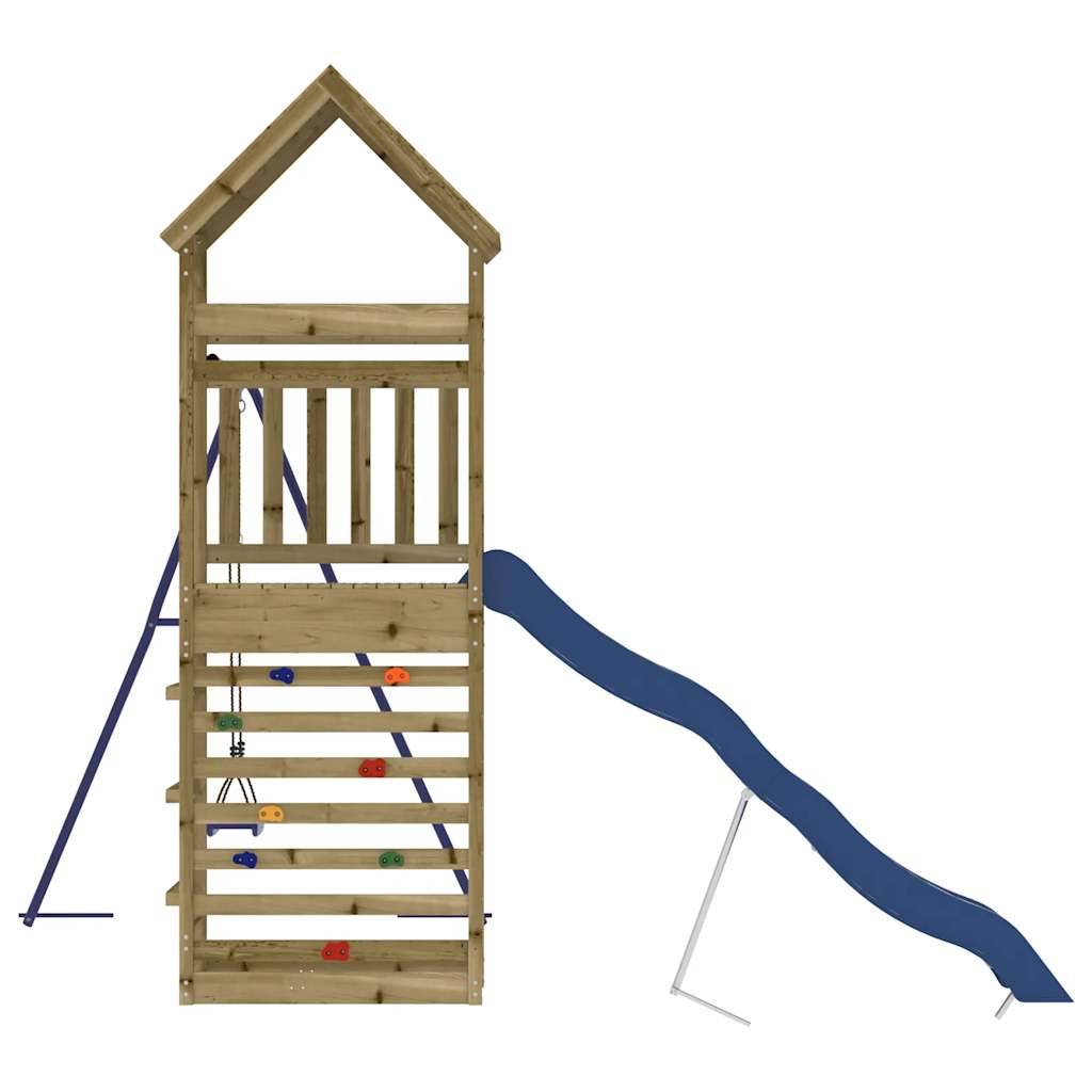 Aire de jeux d'extérieur - Jeu Plein air enfant bois de pin imprégné-JU1509 - Image 7