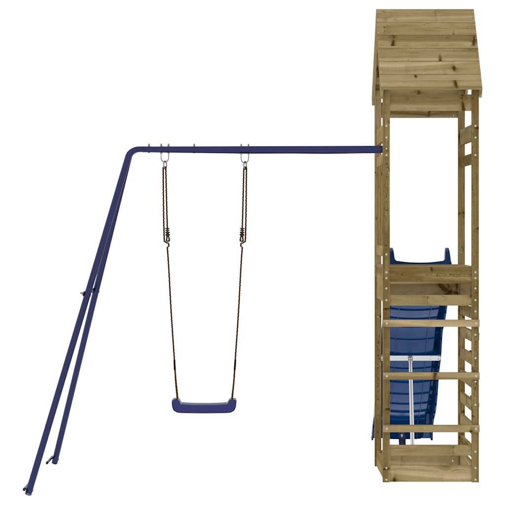 Aire de jeux d'extérieur - Jeu Plein air enfant bois de pin imprégné-JU1509 - Image 4
