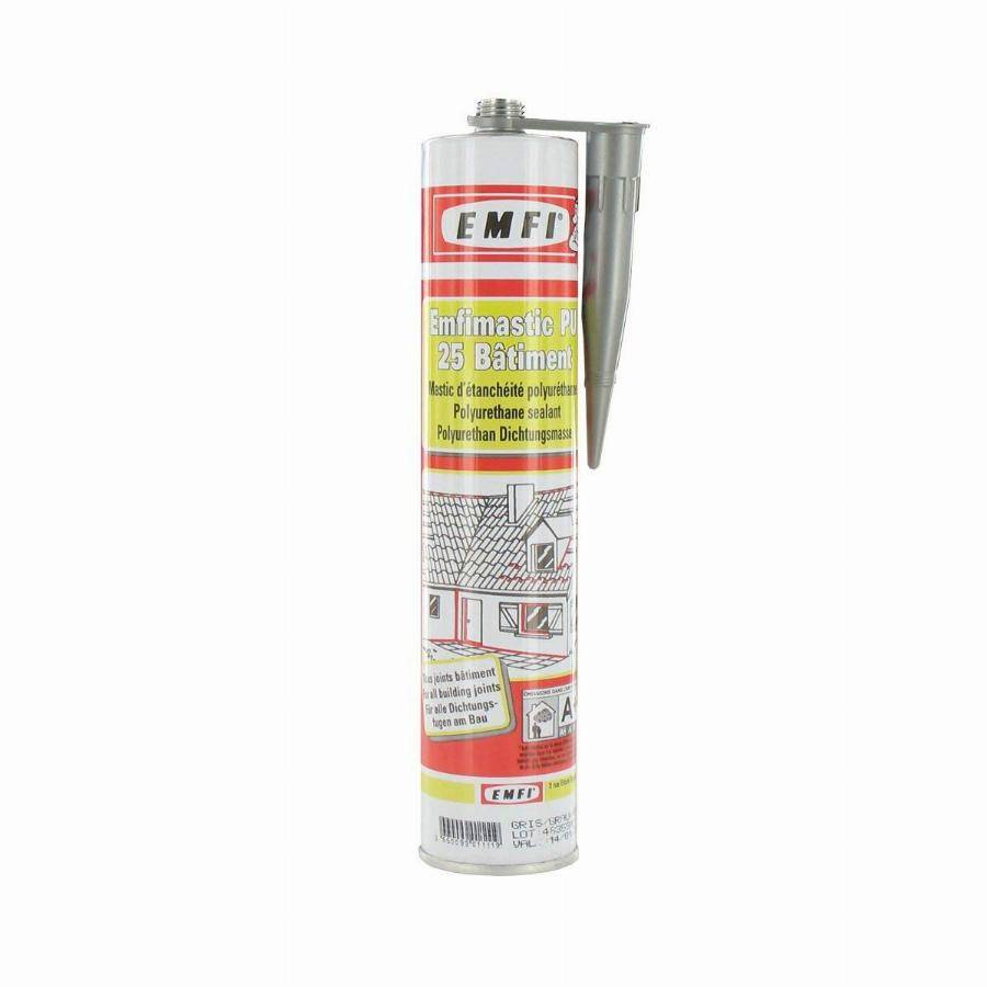 Mastic polyuréthane PU25 EMFI - Gris - Cartouche 300 ml - 74064AE414 ...