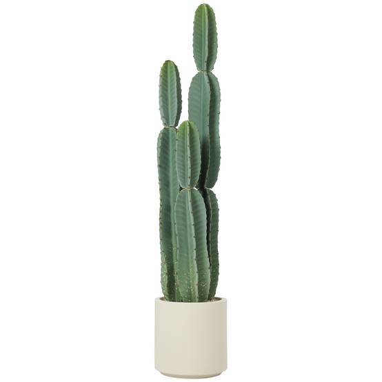 Sans Marque - Cactus Artificiel 111 cm, Grand Réalisme, Plante Artificielle en Pot, sans Entretien, pour Maison et Bureau, Vert - Image 2