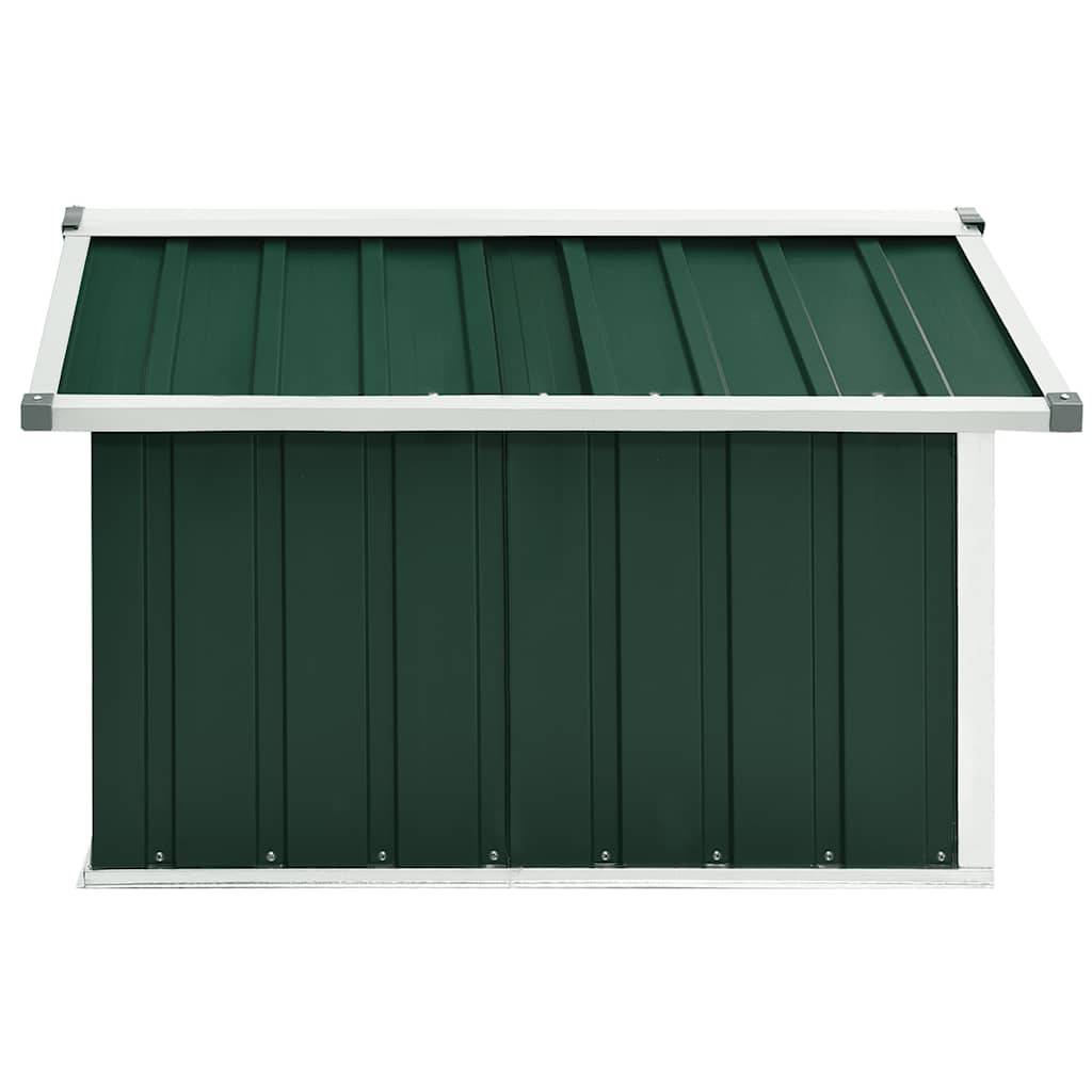 Abri pour robot tondeuse acier galvanisé vert 92 x 97 x 63 cm - PANGIVO - Image 4