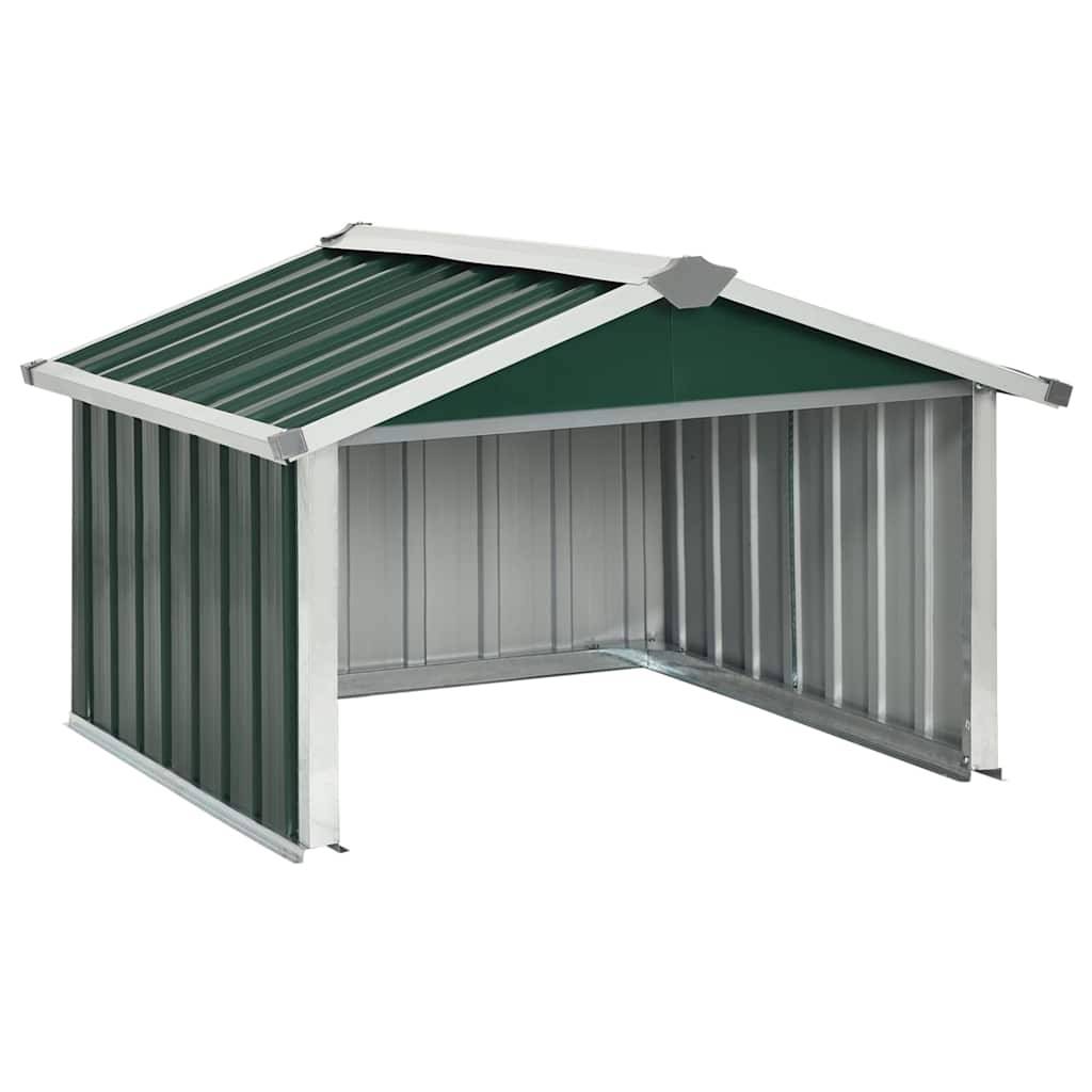 Abri pour robot tondeuse acier galvanisé vert 92 x 97 x 63 cm - PANGIVO - Image 2