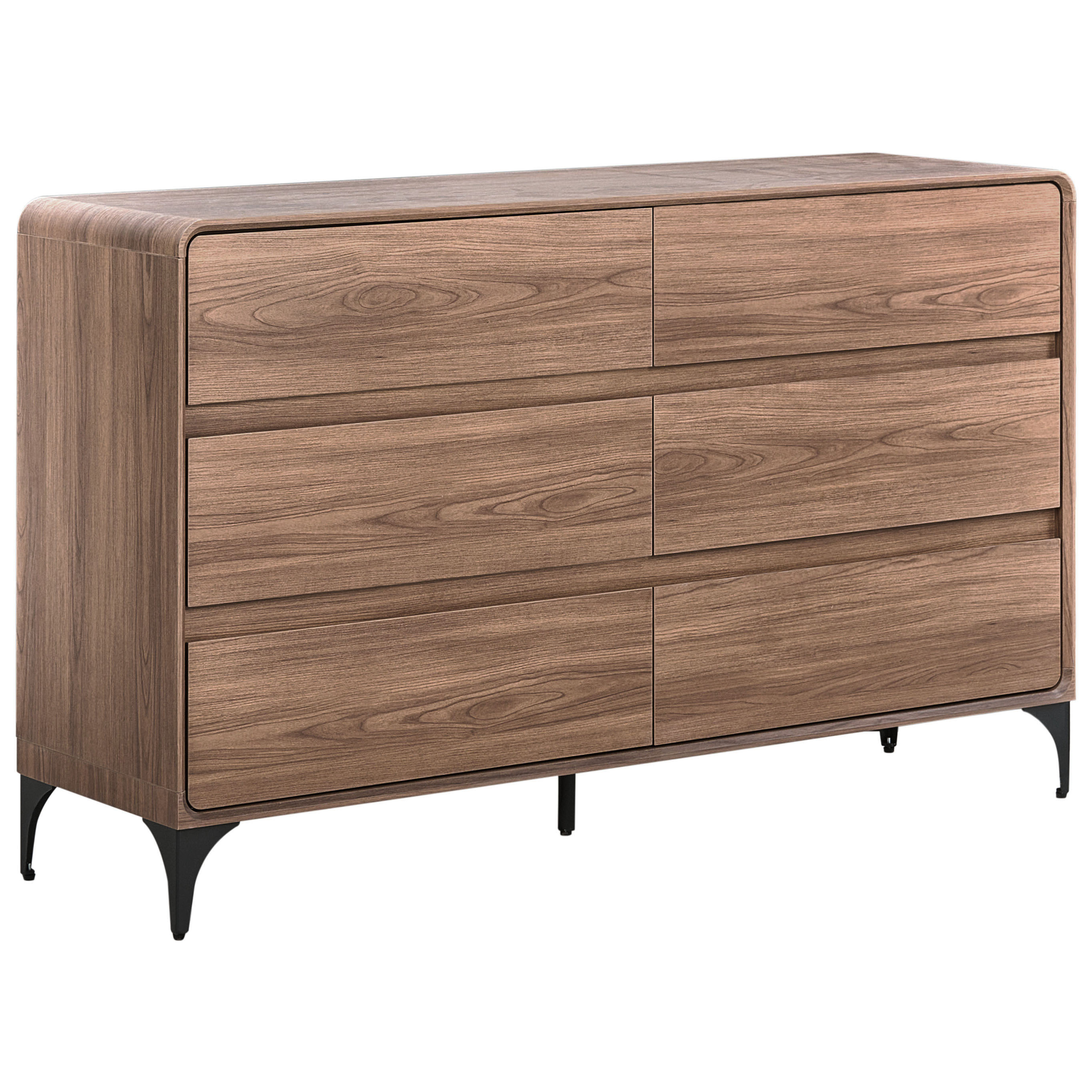 Beliani - Commode MDF Marron foncé COWELL - 140x40x85- Beliani - Image 2
