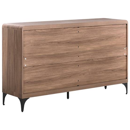Beliani - Commode MDF Marron foncé COWELL - 140x40x85- Beliani - Image 7