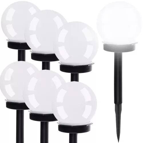 Importdistrib - IMPORTDISTRIB Lot de 6 Lampe boule de jardin solaire Lumineux IMPORTDISTRIB - Image 1