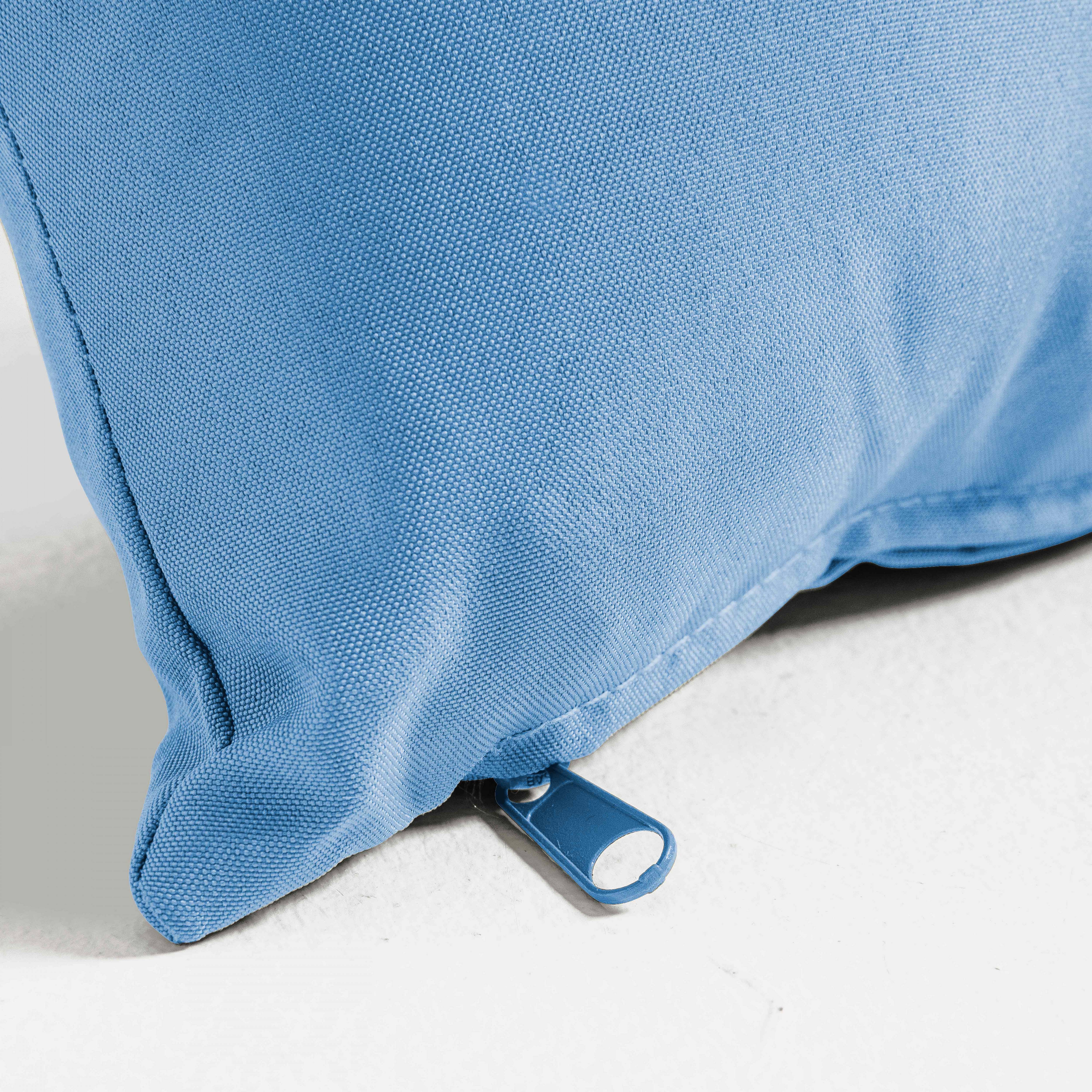 Oviala - Lot de 2 petits coussins polyester bleu 40x20x8 cm Cuzco - Oviala - Image 4