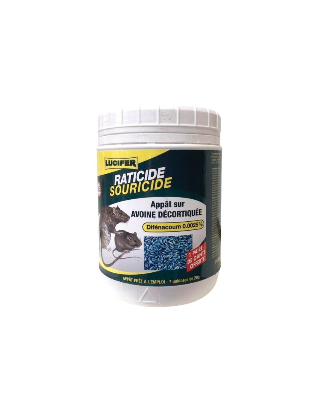 Raticide Souricide Lucifer Solution Efficace Rongeurs - Lucifer - Gamm vert
