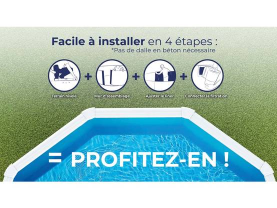 Gré - Piscine acier blanc Fidji ronde 3,20 x 1,22 m - Gré - Image 9