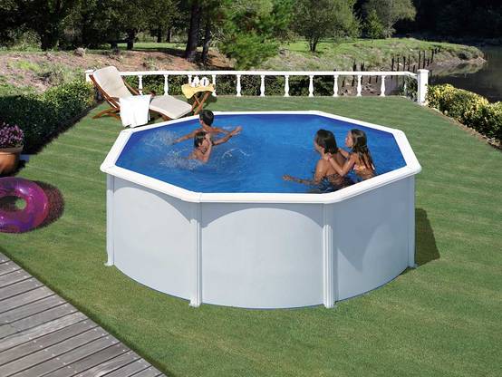 Gré - Piscine acier blanc Fidji ronde 3,20 x 1,22 m - Gré - Image 1