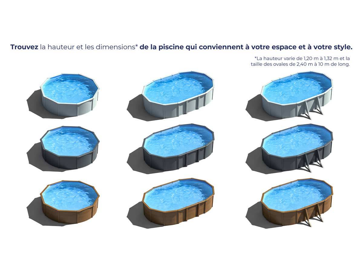 Gré - Piscine acier blanc Fidji ronde 3,20 x 1,22 m - Gré - Image 7