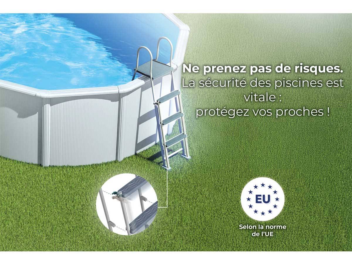 Gré - Piscine acier blanc Fidji ronde 3,20 x 1,22 m - Gré - Image 5