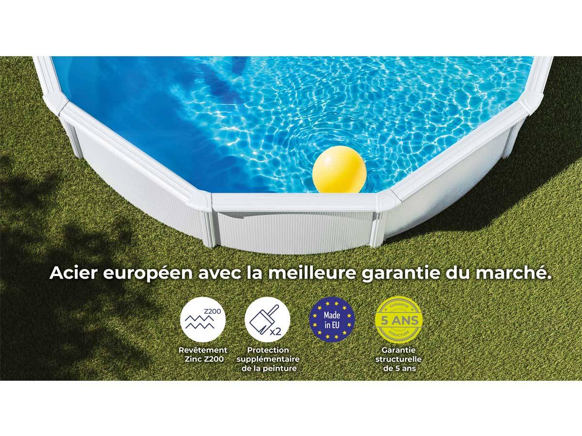 Gré - Piscine acier blanc Fidji ronde 3,20 x 1,22 m - Gré - Image 4