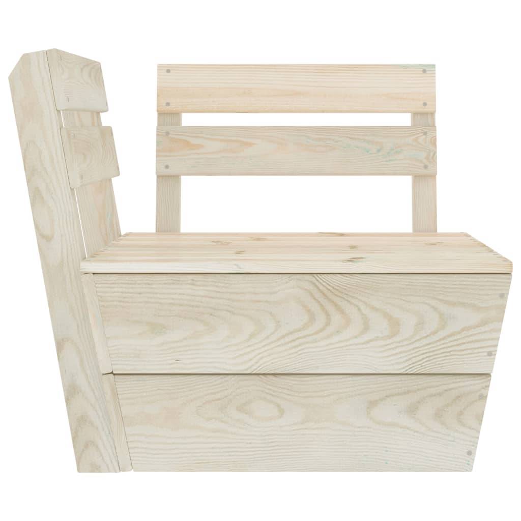 Helloshop26 - Salon de jardin meuble d'extérieur ensemble de mobilier palette 5 pièces bois d'épicéa imprégné - Image 4