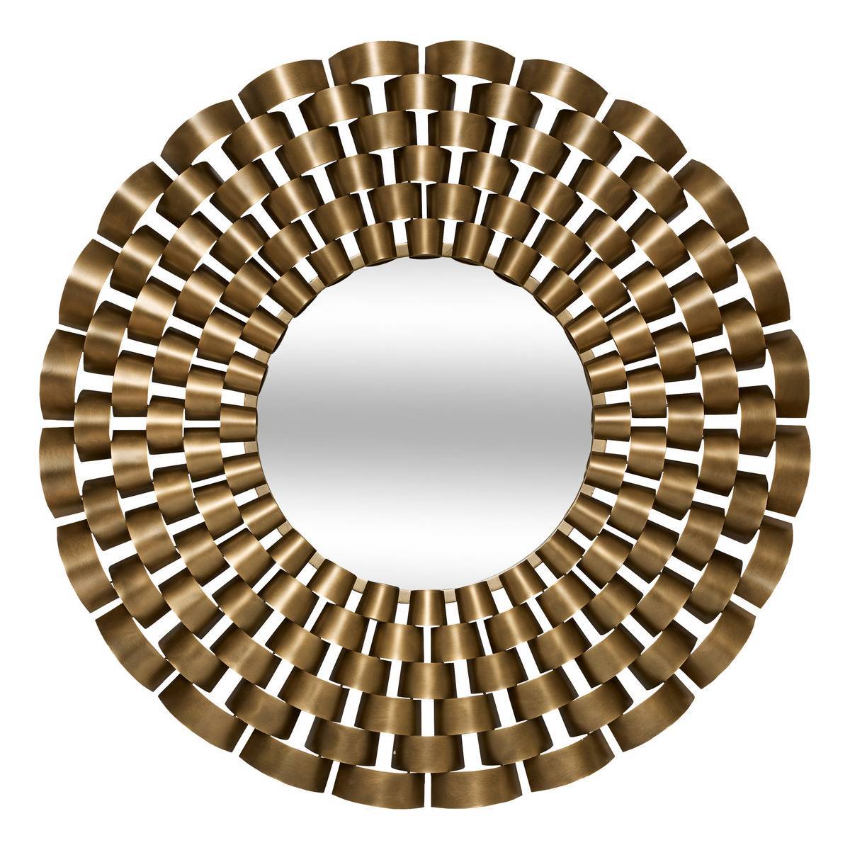 Atmosphera - Miroir rond Youri D.90cm doré - Atmosphera Créateur d'intérieur - Image 2