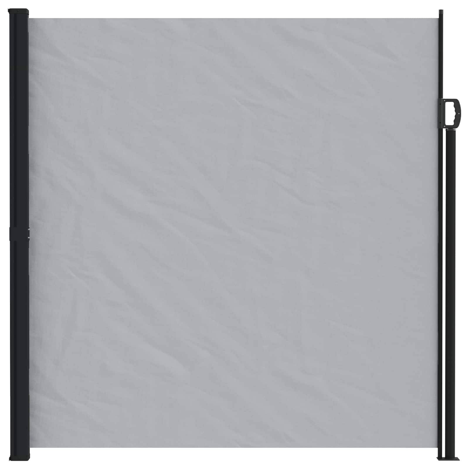 Store latéral rétractable polyester gris 600 x 200 cm - PANGIVO - Image 2