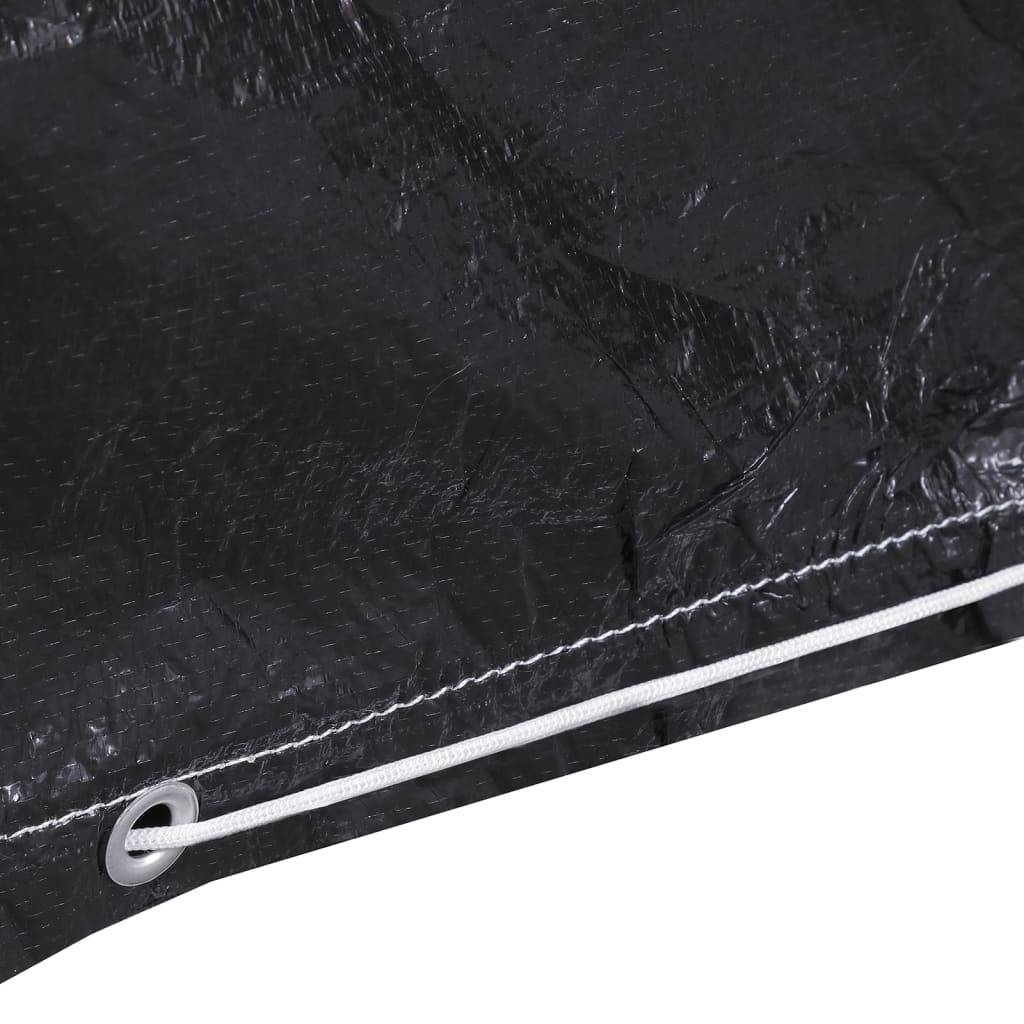 Lot de 2 Bâches pour Table de Jardin PE Imperméable Protection Anti-UV pour Extérieur Noir 160x80x75 cm – ComfortXL Outdoor Living - Image 5