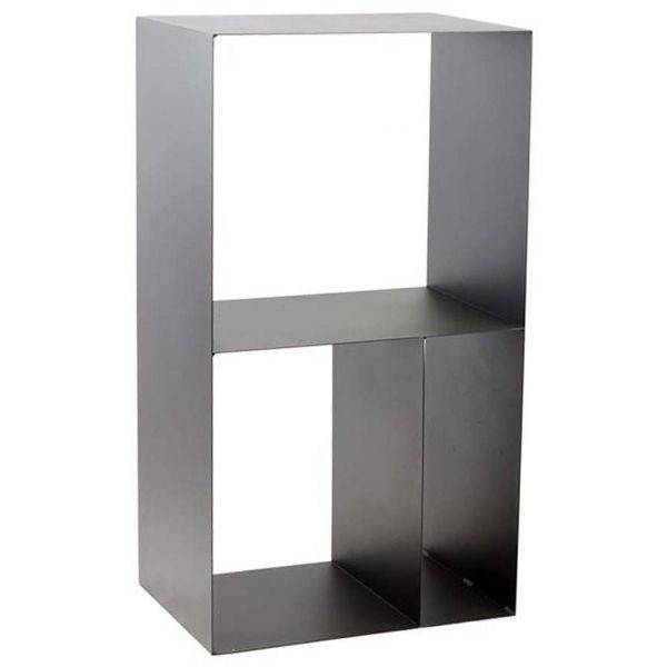 Magnus - Porte-bûches design en acier 3 cases - Lublin Magnus - Image 1