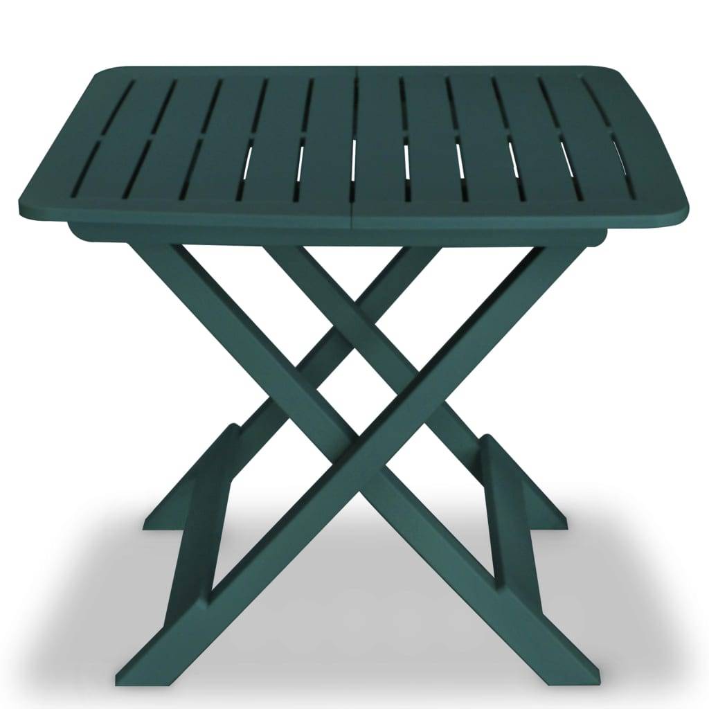 Ensemble de bistro pliable - Salon De Jardin 3 pcs Plastique Vert MI757 - Image 1