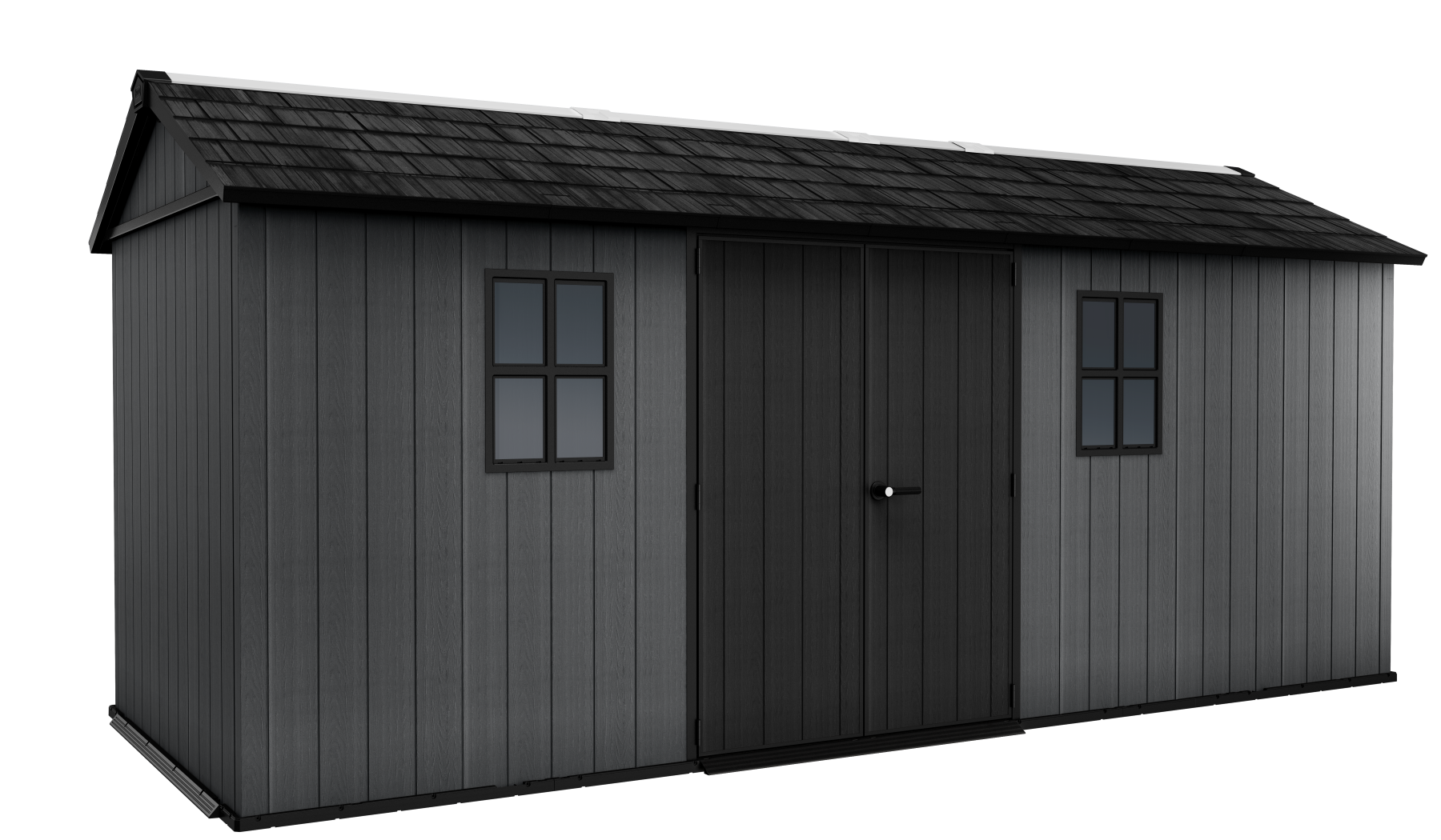 Keter - Abri de jardin Newton Plus 1775 - 11,2 m² - Gris Aspect bois - KETER - Image 1